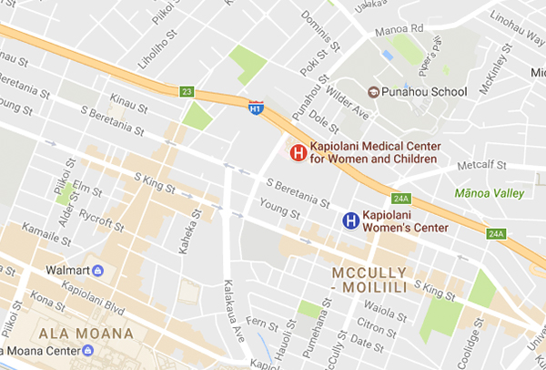 Kapiolani Medical Center map