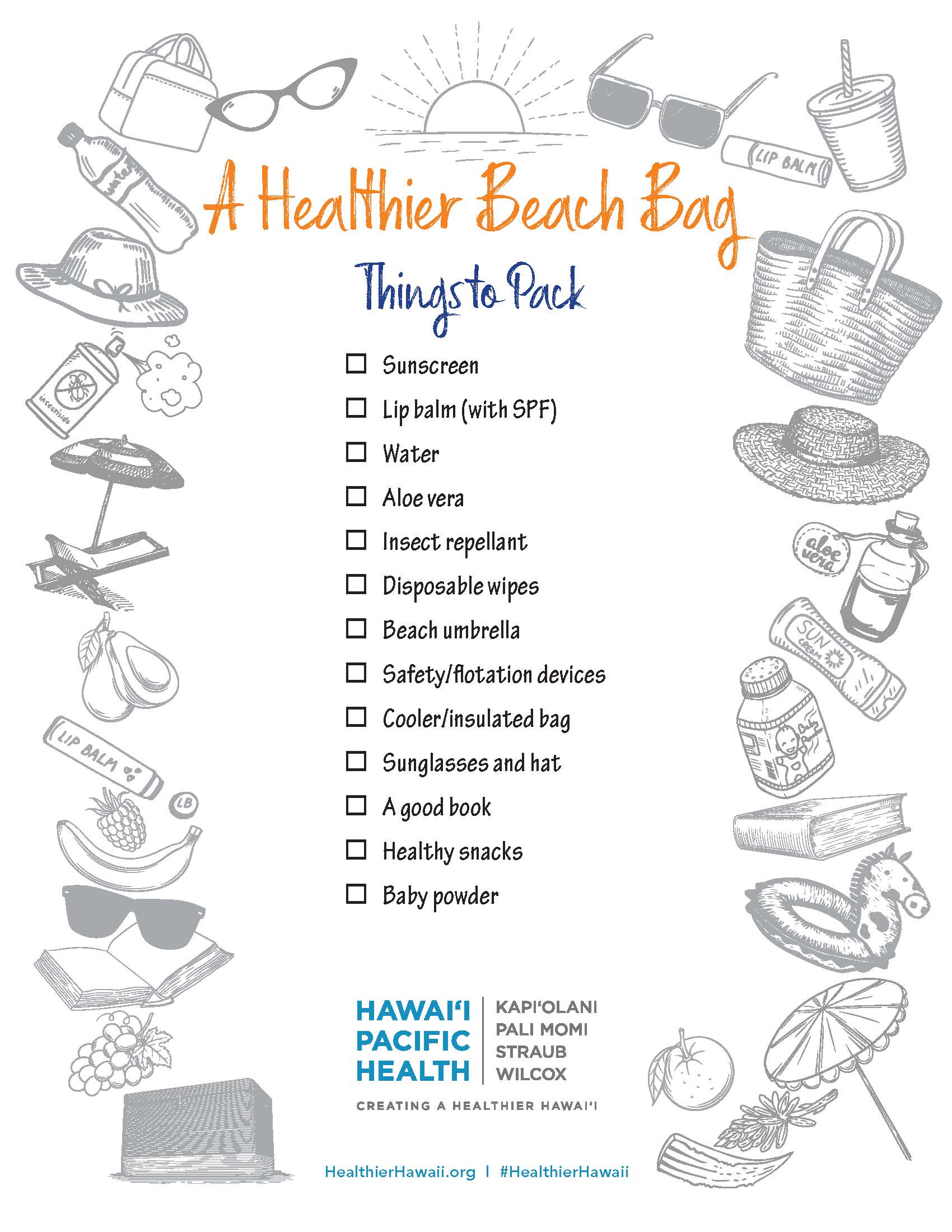 beach day essentials list