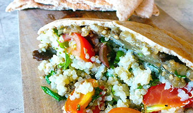 Greek Tabbouleh Pita Pockets