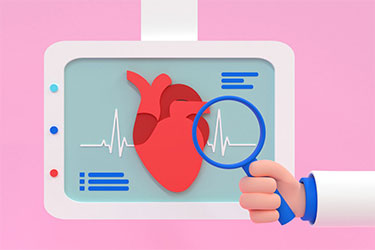 Illustration depicting heart monitoring.