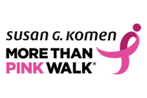 Susan G. Komen More than Pink Walk logo with pink ribbon.