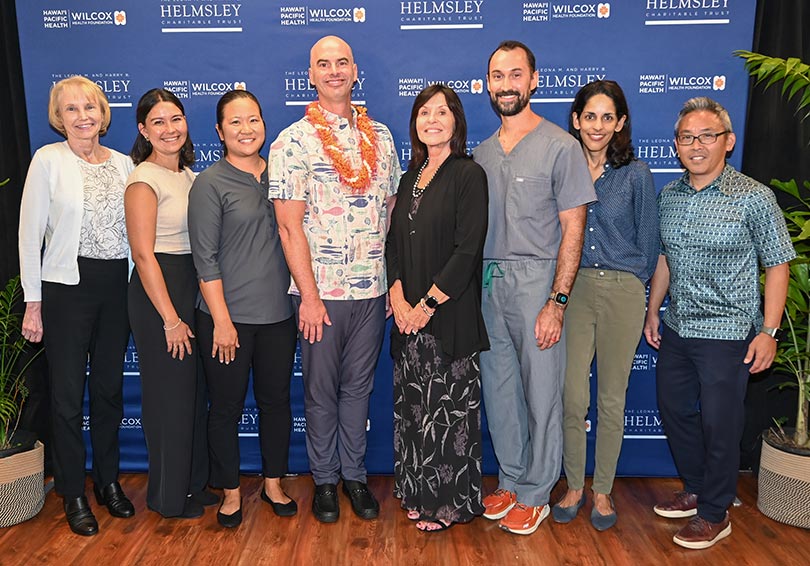 Group shot of donors and leaders.