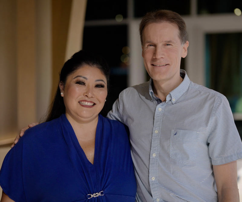 Kelli Ann Okubo and Dr. Andras Bratincsak