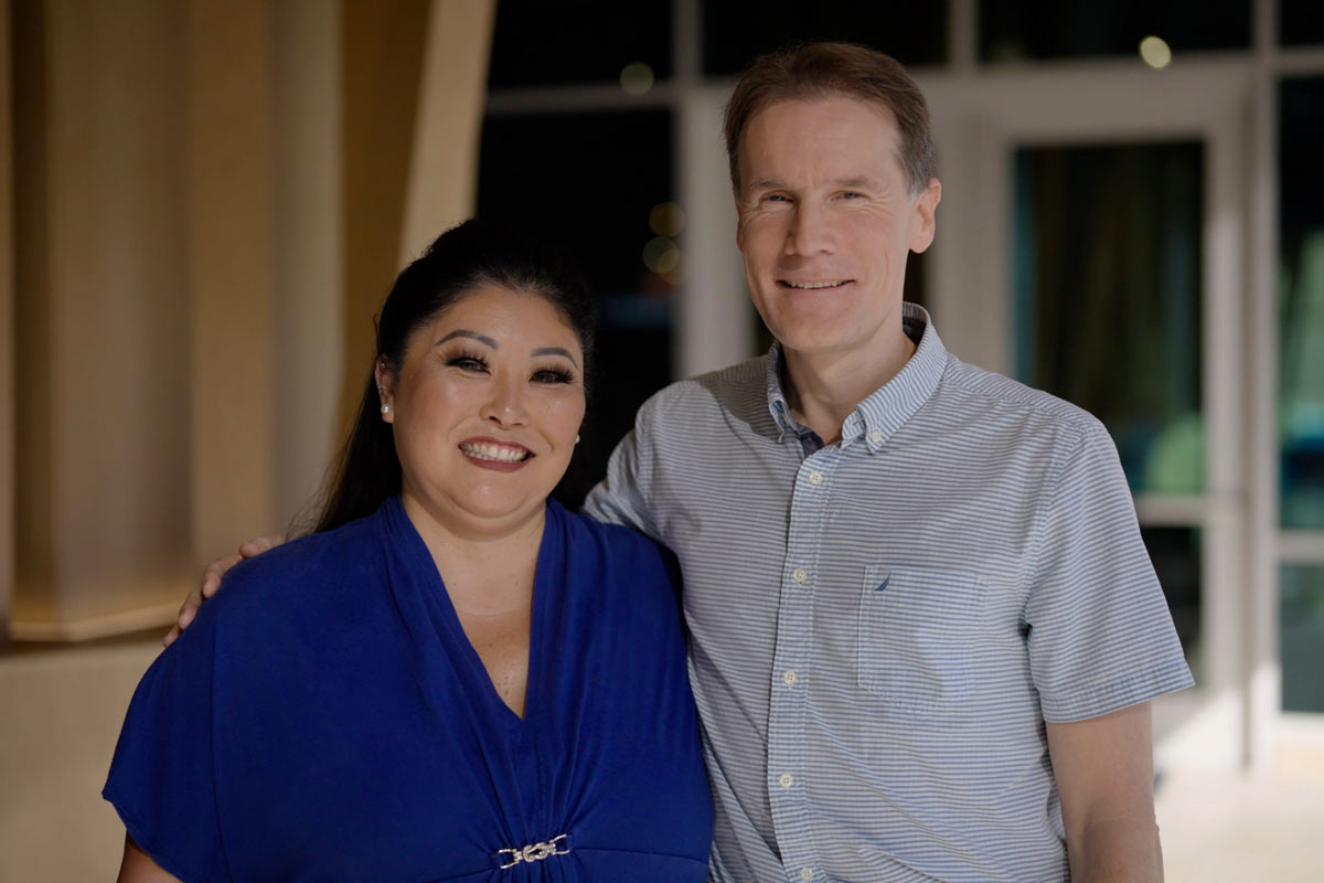 Kelli Ann Okubo and Dr. Andras Bratincsak