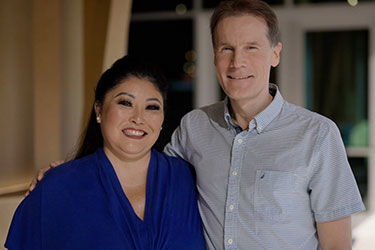 Kelli Ann Okubo and Dr. Andras Bratincsak.