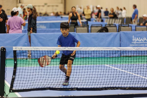 Pickleball playes of all ages and abilities will take to one of 33-plus courts during the inaugural Hawaii Pacific Health ESPN Honolulu Open presented by HMSA tournament.