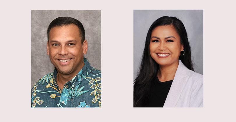 Two headshots of HPH leaders, one man and one woman.