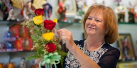 women arranging flowers in gift shop at Wilcox